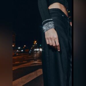 Zara 💎💎💎Silver Rhinestone Bracelets  - NWT